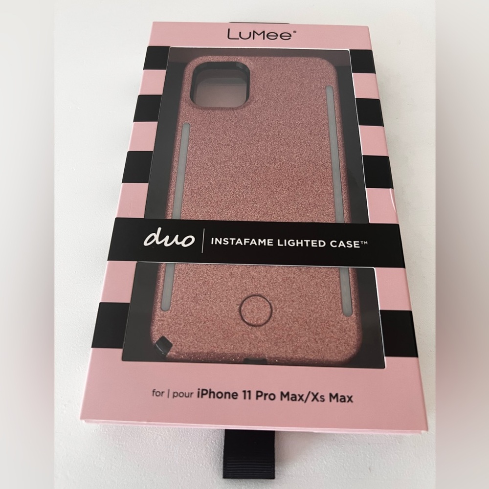Lumee Duo Instafame Lighted Case for iPhone 11 Pro Max/Xs Max - Pink